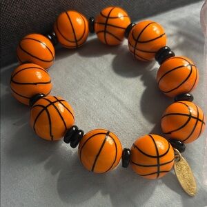 Plunder Basketball Bead Stretch Bracelet